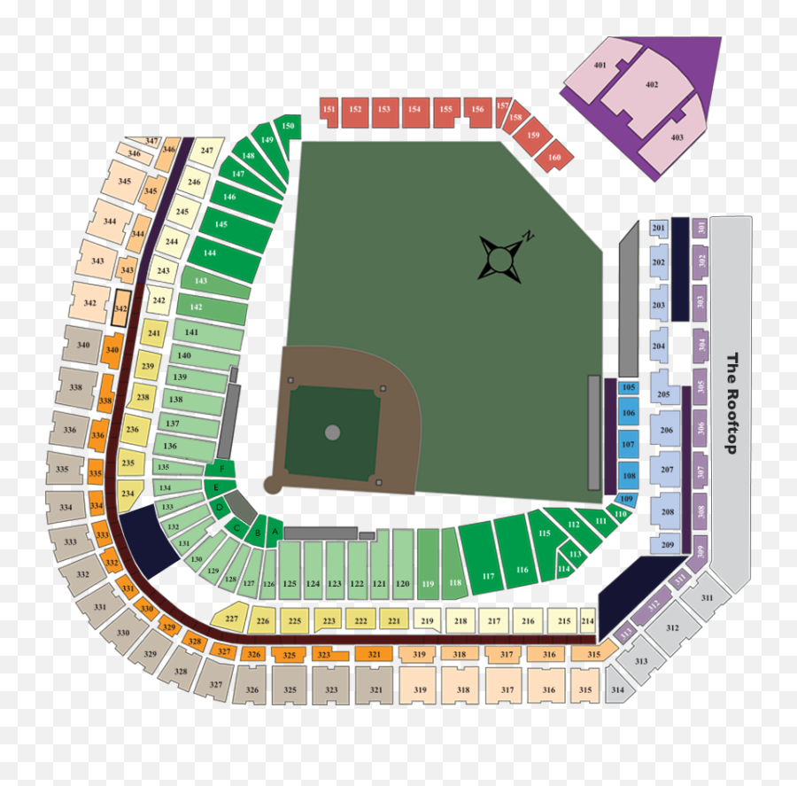 Coors Field Seat Viewer - Coors Field Seating Chart Png,Colorado Rockies Logo Png