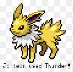 Soulsilver Gif Sprite Red - Jolteon Pixel Art Grid Png,Jolteon Transparent