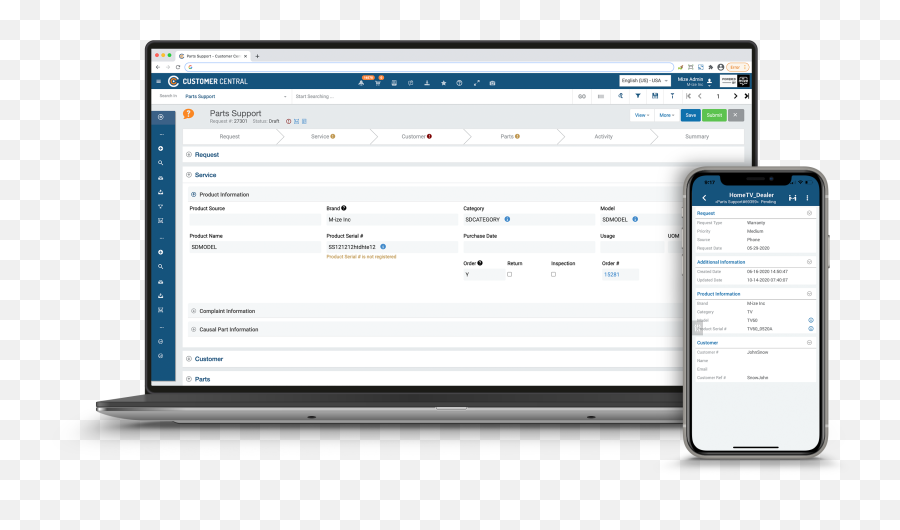 Mize Field Service Management U2013 Customer - Centric Fsm Technology Applications Png,Customer Information Icon