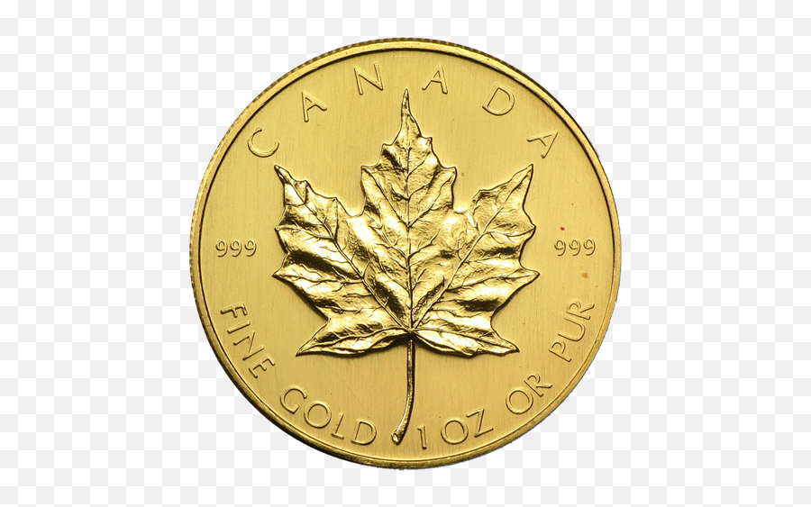 Gold Canadian Mapleleaf Unc - National Treasure Rare Coins Canadian Maple Leaf Gold Coin Png,Canada Maple Leaf Png