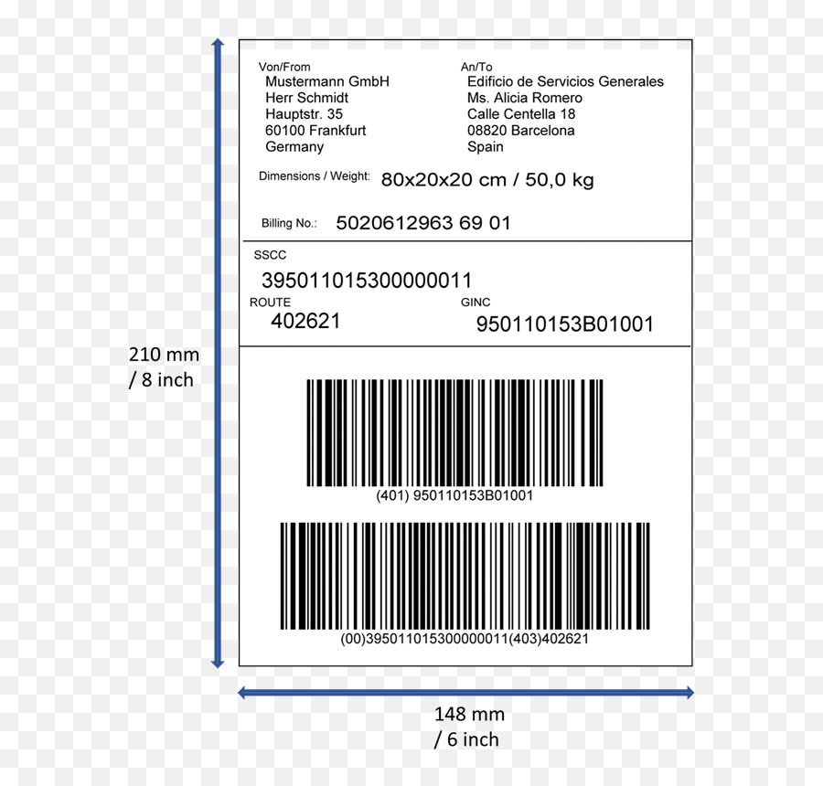 Gs1 Logistic Label Guideline - Gs1 Labels Png,Icon A5 Position For Sale