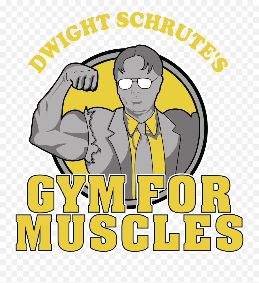 Dwight Schrutes Gym For Muscles - Cartoon Png,Dwight Png