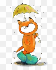 Fox Png Clipart Transparent Background - Cartoon Good Morning Quotes,Fox Png