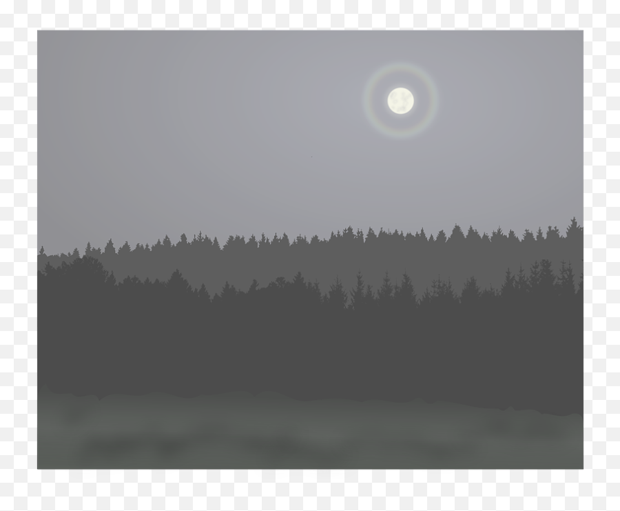 Dark Mist Moon - Spruce Png,Moonlight Png