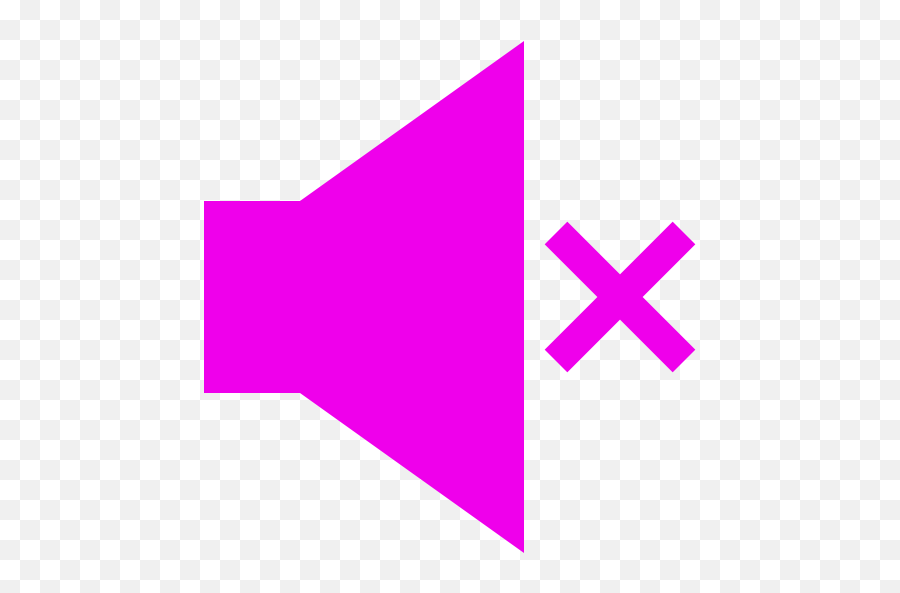 Mute Speaker Icon Png Symbol Pink Bull Horn