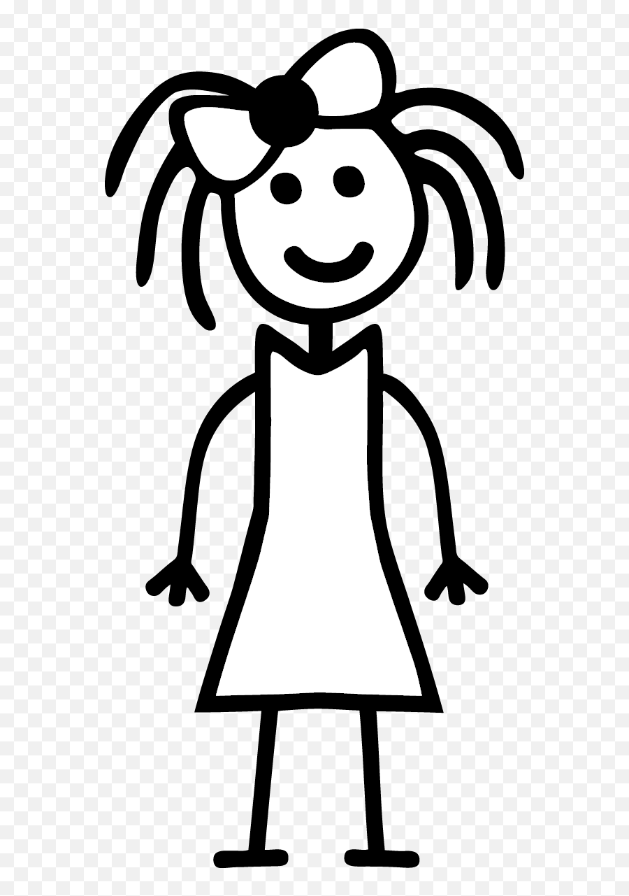 Clipart Of Logic Stanford And Weblogs - Stick Figure Girl Png,Black Girl Png