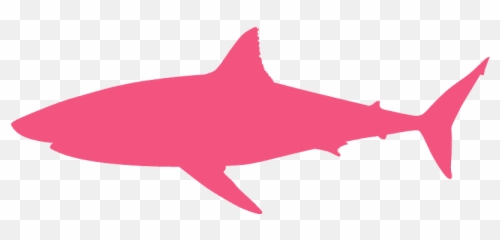 Great White Shark Silhouette - Respect The Locals Sticker png