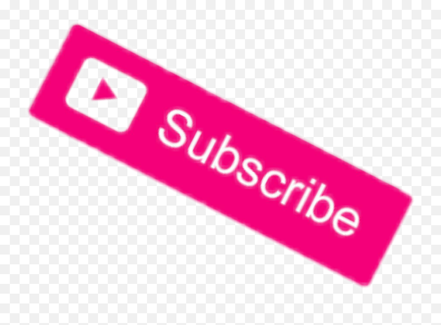 Sticker Transparent Png Image - Pink Subscribe Transparent,Pink Subscribe Png