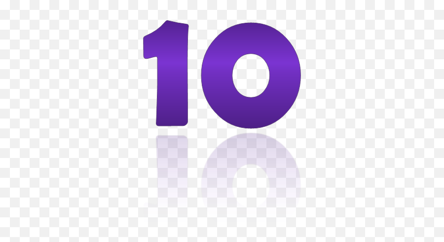 10 Number Png Transparent Images - Number 10 Violet,10 Png