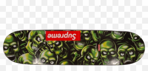Skull Pile Skateboard Transparent Png - Supreme Skull Skateboard,Pile Of Skulls Png