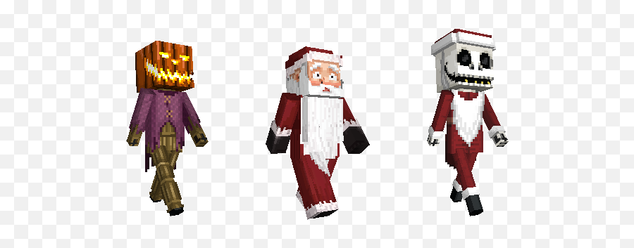 The Nightmare Before Christmas Mash - Up Pack Minecraft Cartoon Png,Nightmare Png