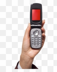 Hand Holding Cell Phone Png - Flip In