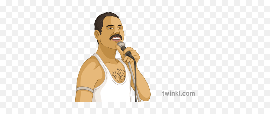 Freddie Mercury History People Famous Artist Musican - Singing Png,Freddie Mercury Png