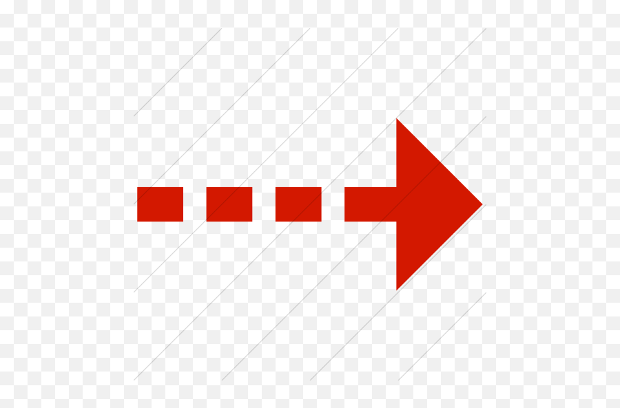 Iconsetc Simple Red Classic Arrows Dashed Right Icon - Arrow Red Dotted Line Png,Red Arrows Png