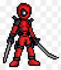 Transparent Ladybug Dead - Pixel Art Deadpool Template png