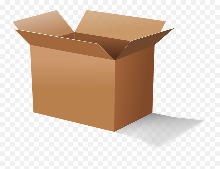 Box Cardboard Carton - Carton Clipart Png,Open Box Png
