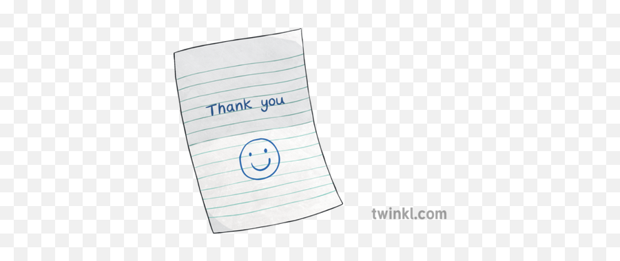 Thank You Note Illustration - Twinkl Dot Png,Note Png