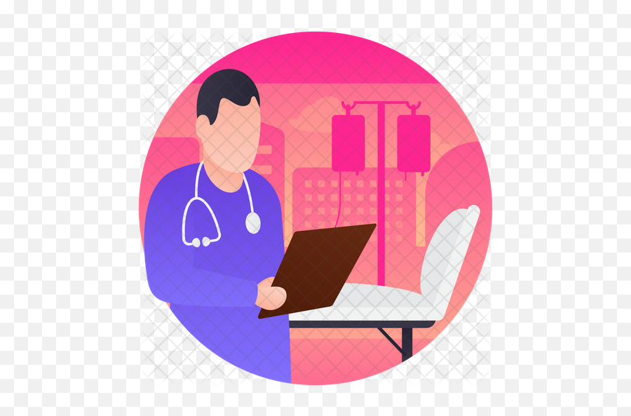 Discharge Patient Icon Of Rounded Style - Discharge Png,Patient Png