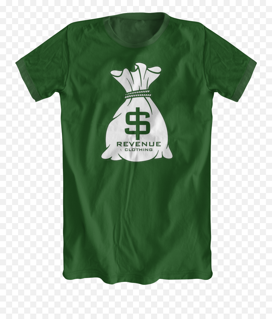 Revenue Money Bag Green Tee - Best Dad Best Son Png,Money Bag Logo