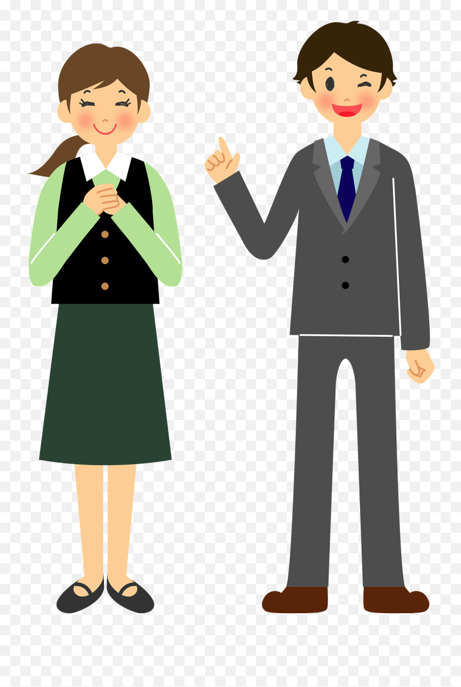 Young Business People Clipart Free Download Transparent - Standing Png,People Pointing Png