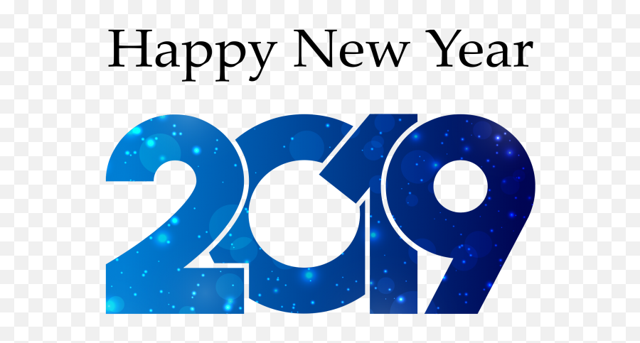 Download 2019 Blue Happy New Year Png Image With No - Blue Happy New Year Png,Happy New Year 2019 Transparent Background