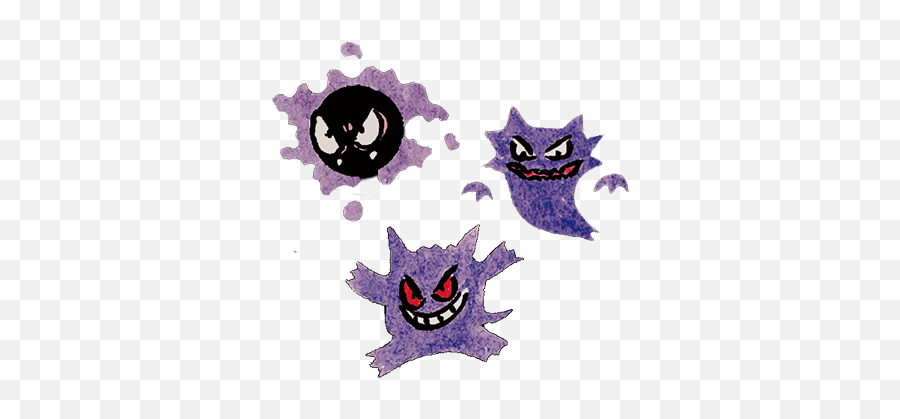 Gastly Haunter Gengar Pokémon Shirts - Fictional Character Png,Haunter Png