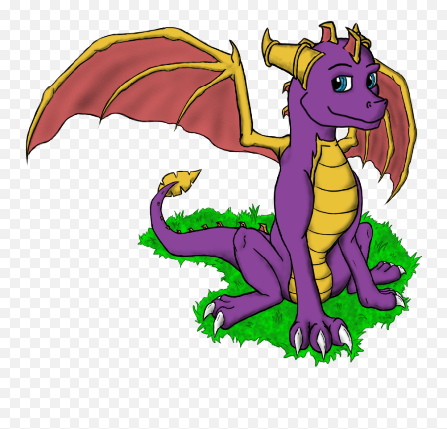 Spyro Drawing By Renixon Dragoartcom - Dragon Png,Spyro Transparent