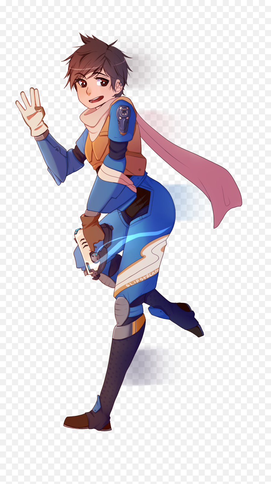 Download Hd Tracer - Cute Overwatch Tracer Fanart Png,Tracer Transparent