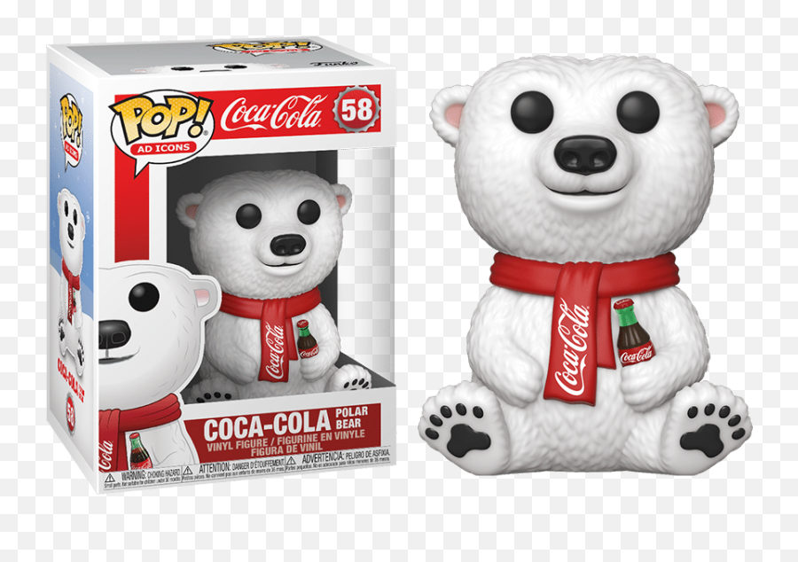 Funko Pop Ad Icons Coca Cola Bear 58 - Funko Pop Coca Cola Polar Bear Png,Mandalorian Icon