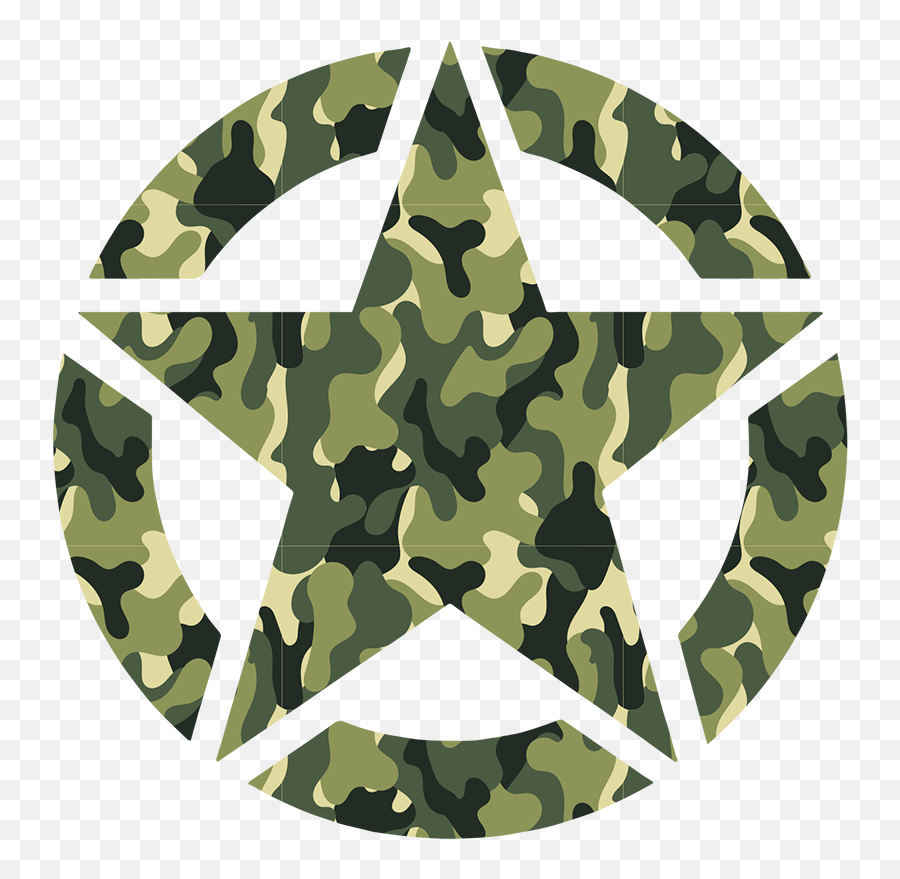 Military Star Vehicle Sticker - Green Army Star Logo Png,Military Star Icon