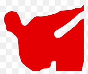 Red Man Kicking Svg Vector Clip Art - Language png