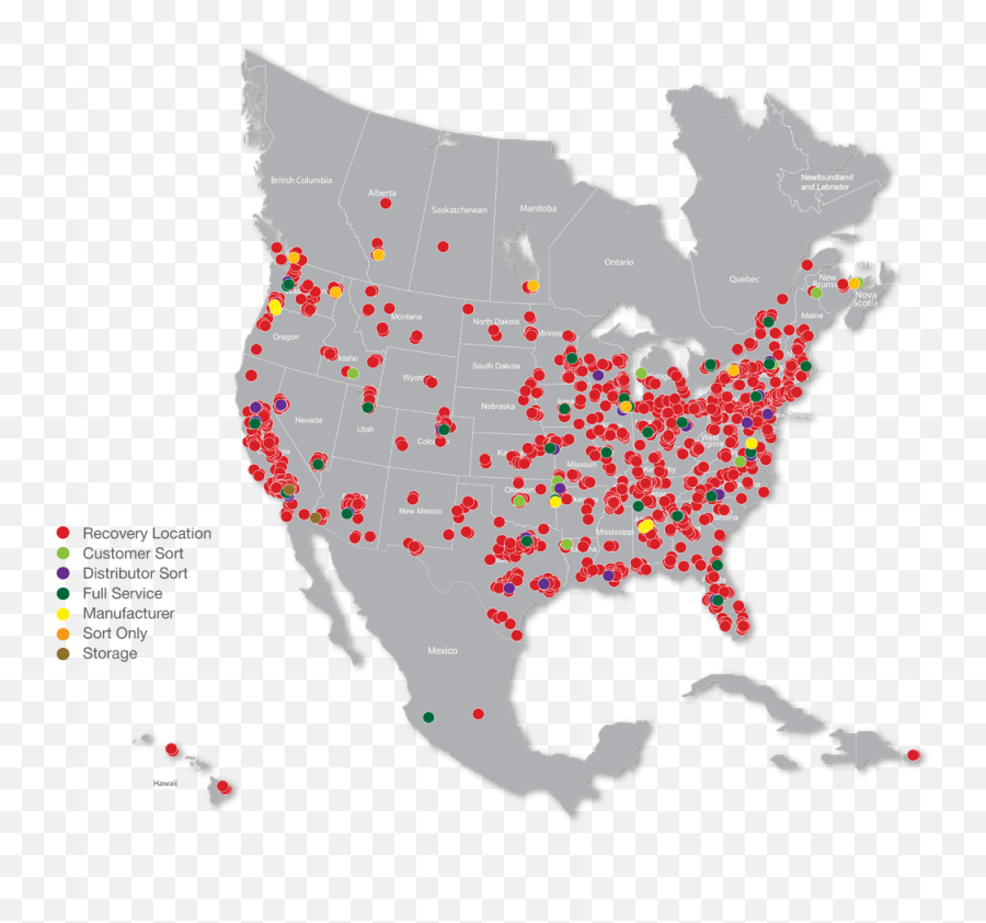 Peco Pallet Service Network - Climatic Region Of North America Map Png,Mexico Map Icon