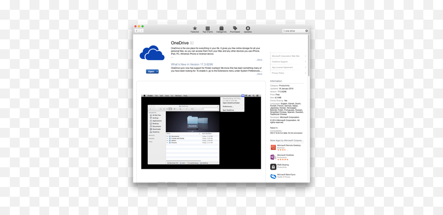 Onedrive For Mac Os X - Onedrive App Store Macos Png,Onedrive Red X Icon