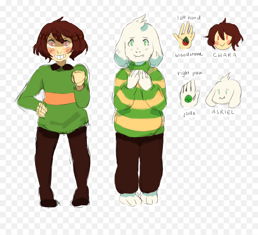 My Headcanons For Chara Asriel As Gems - Cute Undertale Asriel And Chara Png,Asriel Dremurr Icon