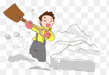 Man Is Shoveling Snow Clipart Free Download Transparent - Transparent Clipart png