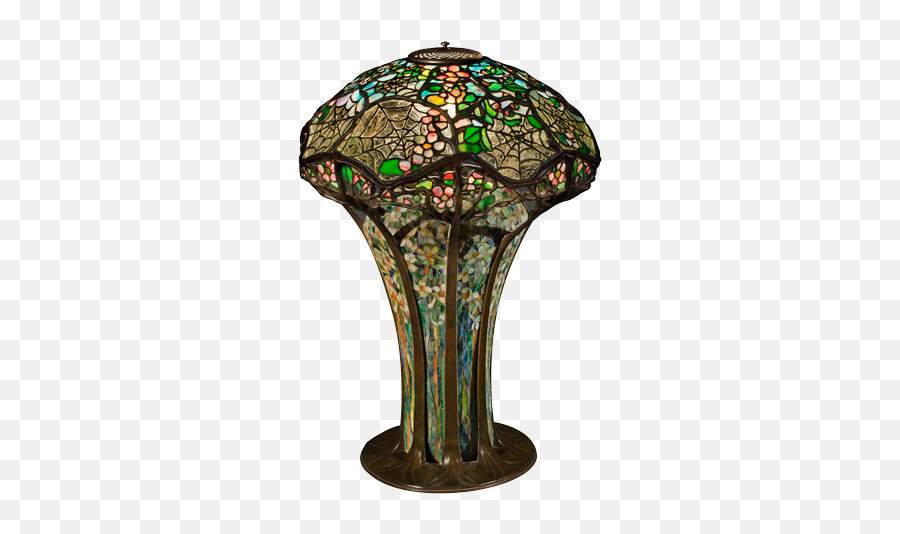 Cobweb Shade Mosaic Floral Base - Stained Glass Png,Cobweb Png