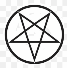Satanic Baphomet Lucifer Pentagram - Transparent Background png
