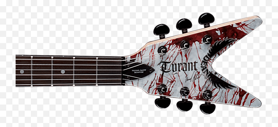 Dean Michael Amott Signature Tyrant Bloodstorm Custom - Dean Michael Amott Signature Tyrant Headstock Png,Hofner Icon Series