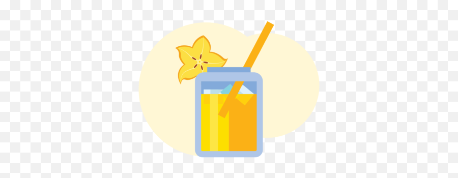 Summer Star Fruit Juice Icon Graphic By Vijackstudio - Long Island Iced Tea Png,Mason Jar Icon