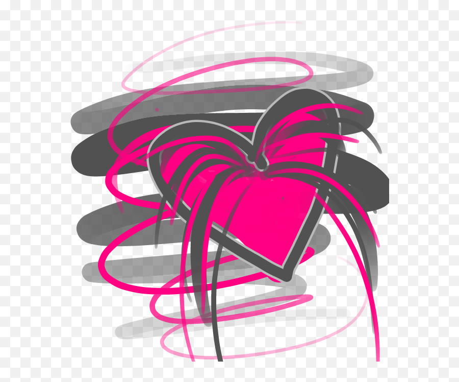 Doodle Scribbles Heart - Illustration Transparent Cartoon Illustration Png,Heart Doodle Png