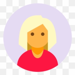 Circled User Female Skin Type 3 Icon Color Style - Icons png