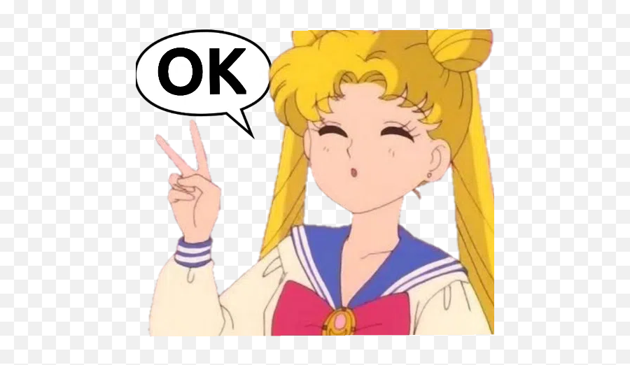 Sailor Moon Usagi Sticker Pack - Stickers Cloud Sailor Moon Usagi Peace Sign Png,Sailor Moon Icon