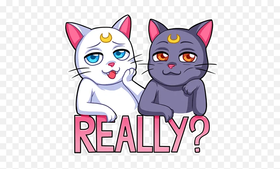 Sailor Moonu201d Stickers Set For Telegram - Whatsapp Stickers Sailor Moon Mariasol Png,Sailor Moon Luna Icon