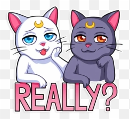 Sailor Moonu201d Stickers Set For Telegram - Whatsapp Stickers Sailor Moon Mariasol Png,Sailor Moon Luna Icon