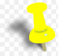 Yellow Push Pin Png Image