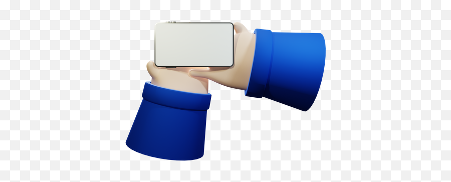 Premium Hand Holding Smart Phone With Blank Screen 3d - Camera Phone Png,Phoe In Hand Icon Png