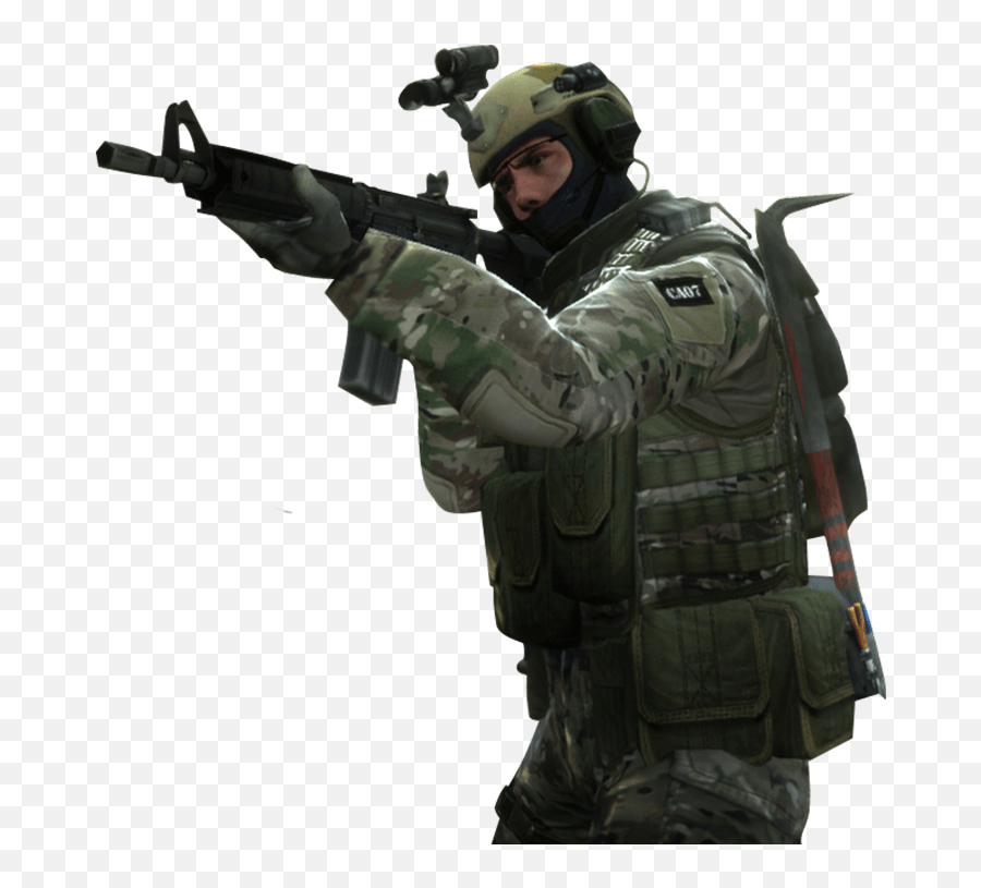 Counter Strike Soldier Png Transparent Image Mart - Counter Strike Global Offensive Render,Army Helmet Png