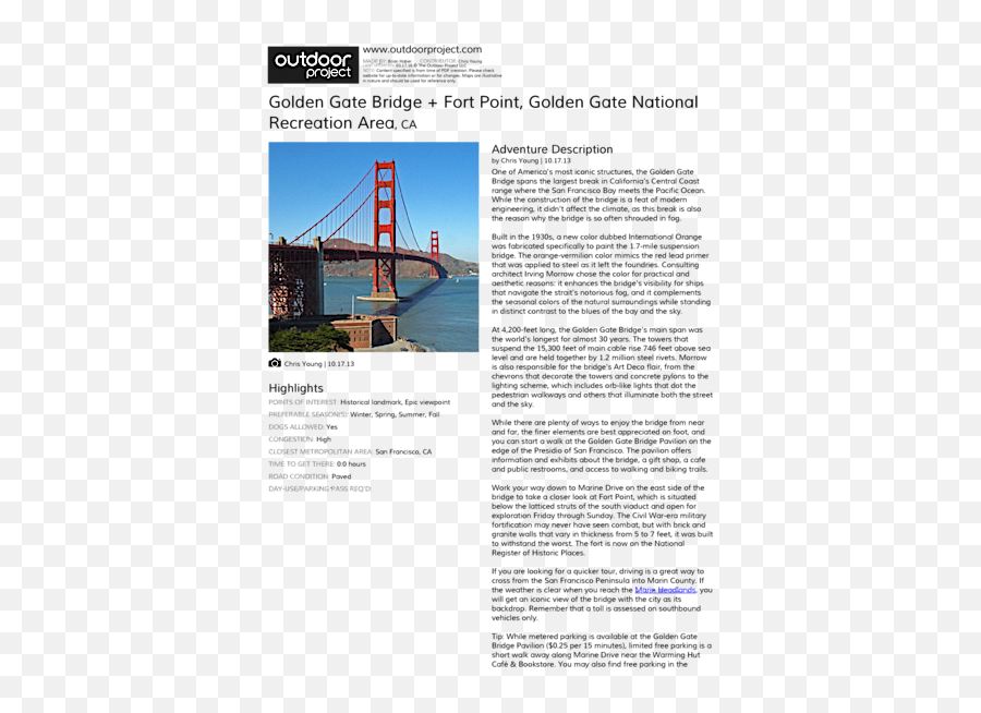 Golden Gate Bridge Fort Point Outdoor Project - Golden Gate Bridge Png,Golden Gate Bridge Png