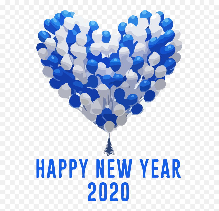 Download New Year Balloon Party Supply For Happy 2020 Cake - Happy New Year 2020 Balloons Png,Cake Png
