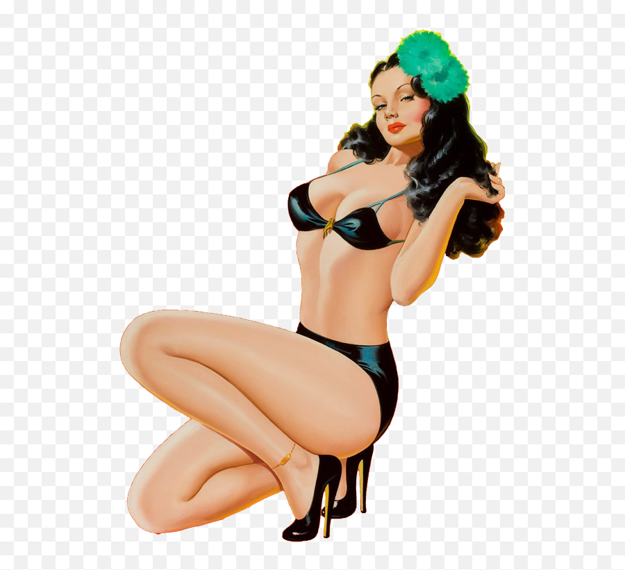 Download The Hootenanny Greaser Hot - Classic Pin Up Art Png,Hot Girl Png